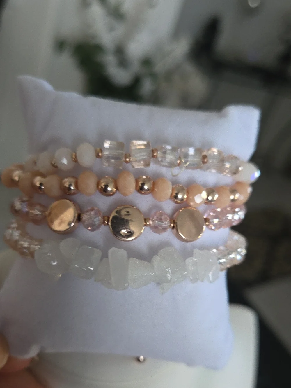 Paparazzi Rose Gold Multi Layer Multi Bead Bracelet NWT